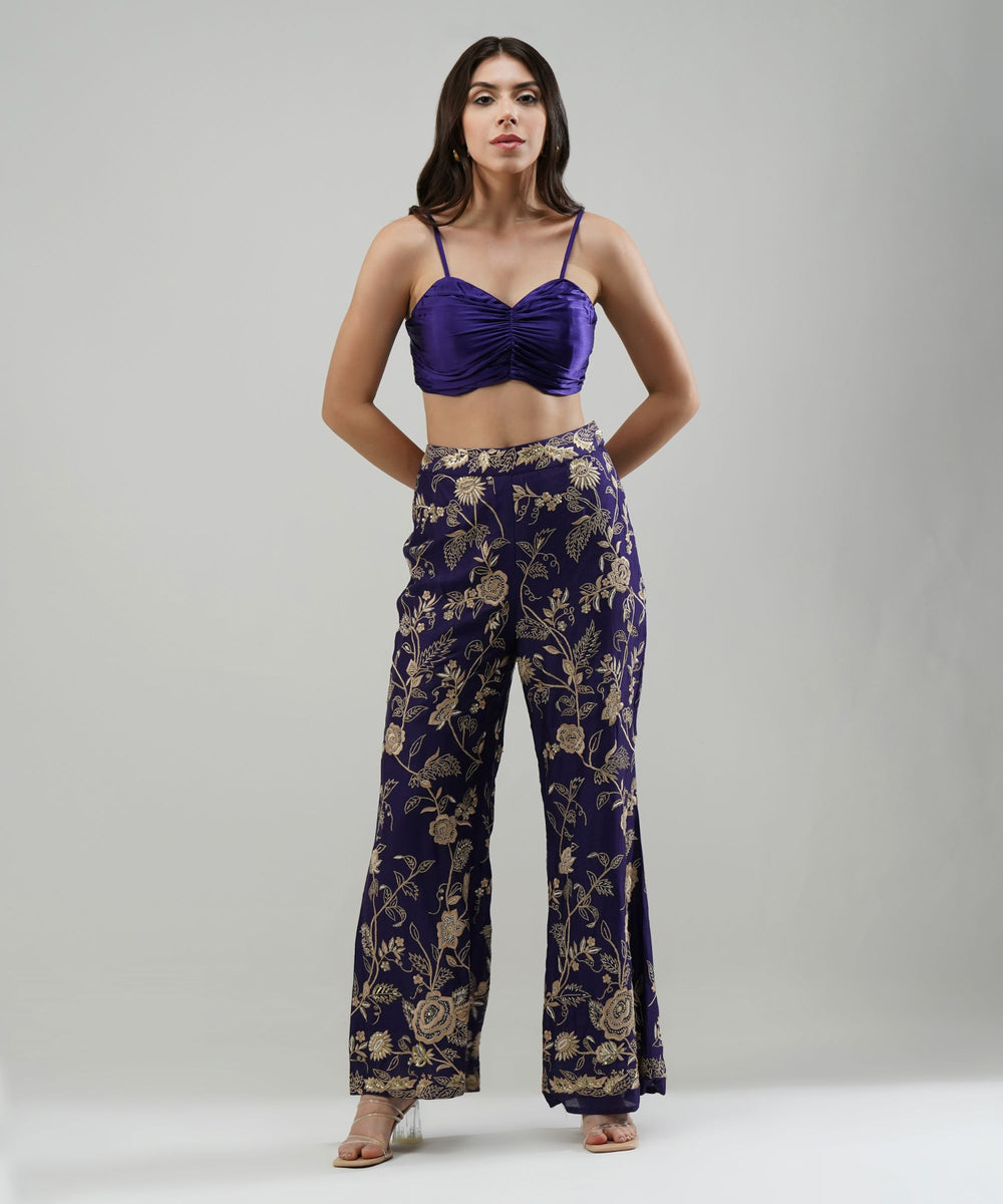 The Maham Co-ord in Deep Purple