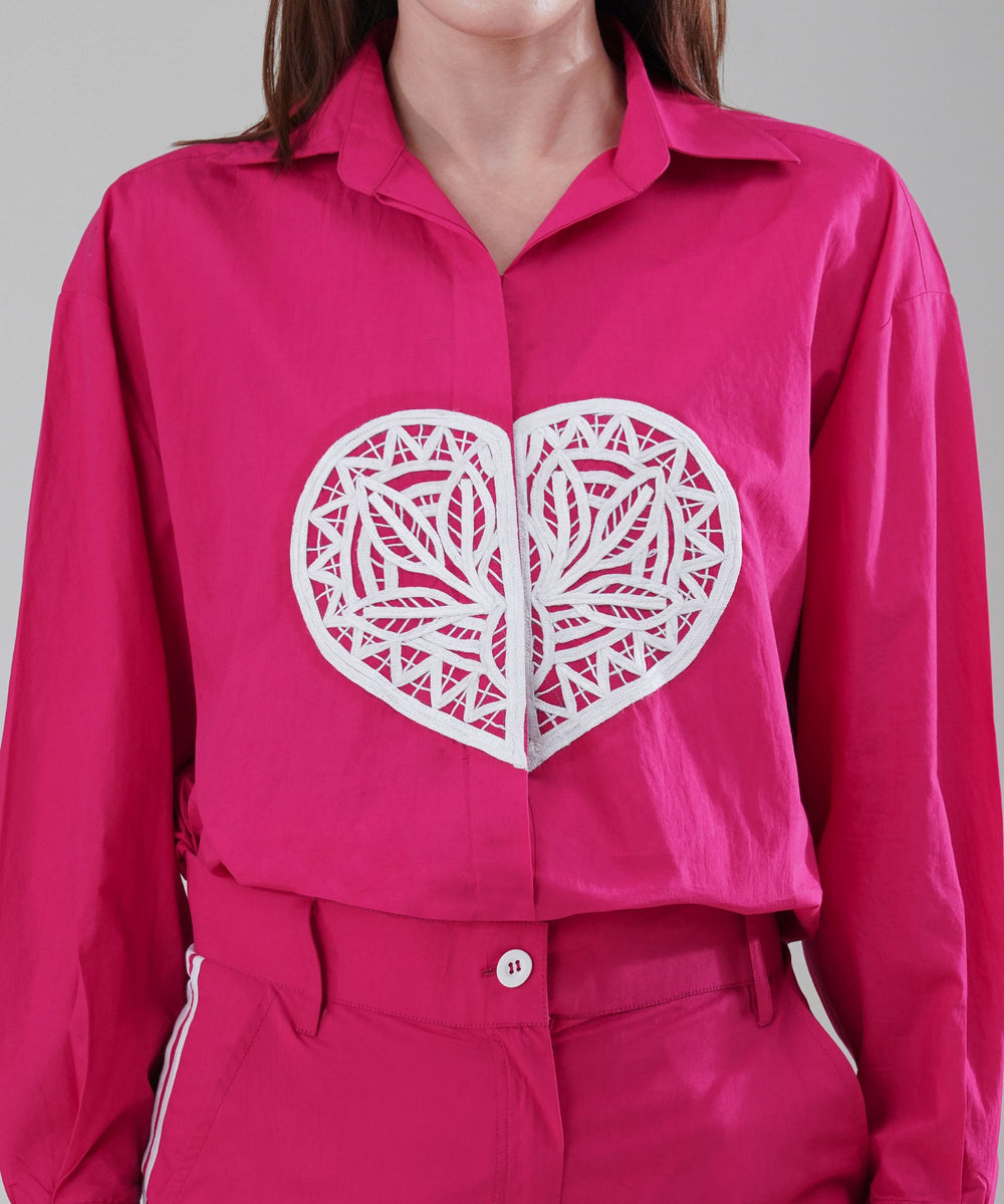 The Dil Poplin Co-ord Set in Pink