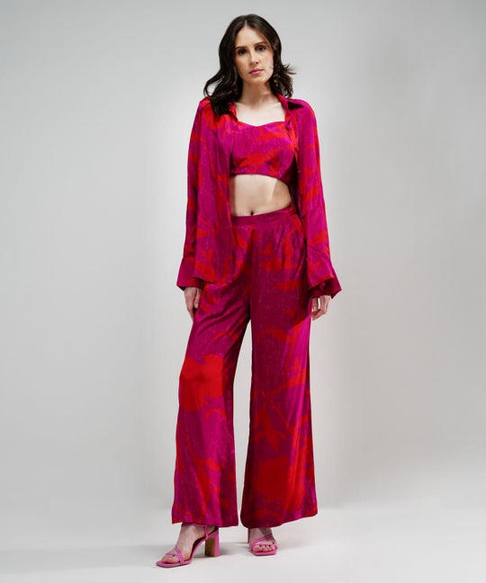 The Ariella Vibrant Abstract Crepe Set