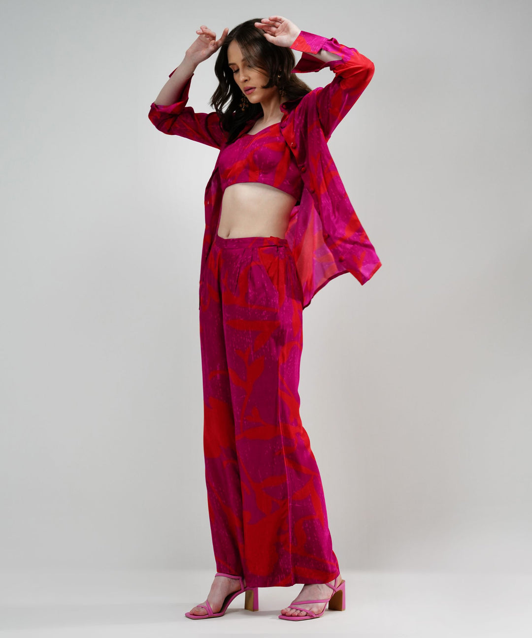 The Ariella Vibrant Abstract Crepe Set