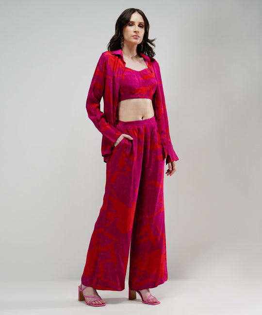 The Ariella Vibrant Abstract Crepe Set