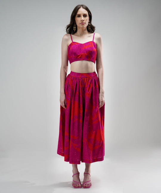 The Ariella Vibrant Abstract Crepe Set