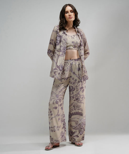 The Arina Bohemian Floral Crepe Set