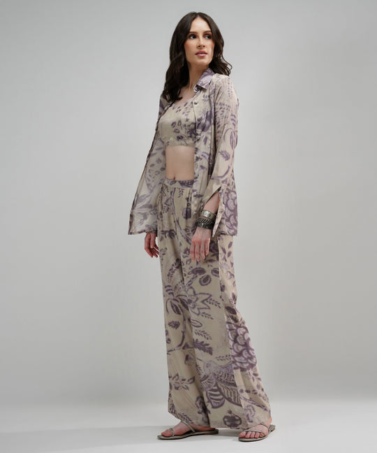 The Arina Bohemian Floral Crepe Set