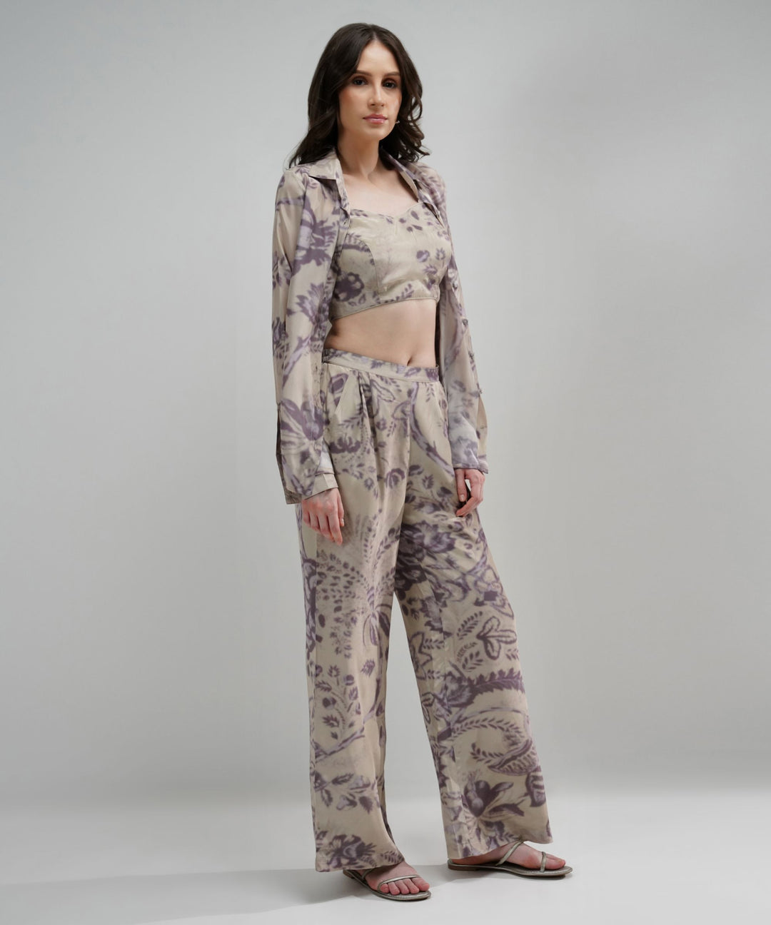 The Arina Bohemian Floral Crepe Set