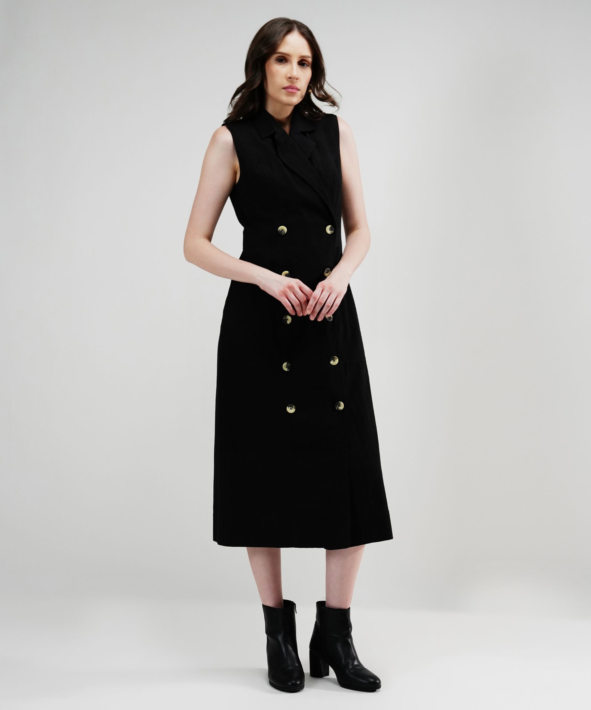 L'Or ロル Sleeveless Coat Dress L'Or ロル Sleeveless Coat Dress L'or ロル Sleeveless Coat Dress