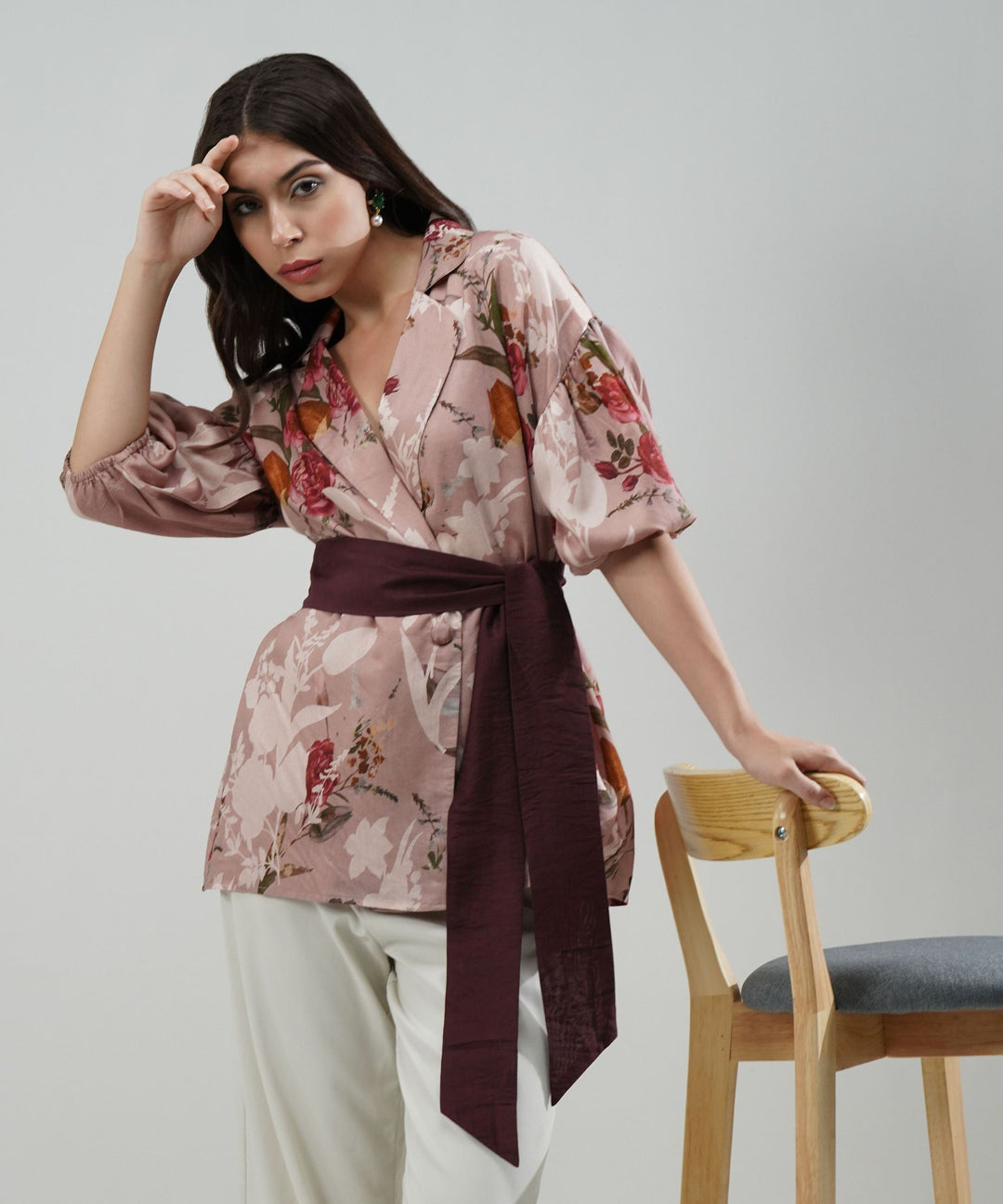 The Bella Floral Belted Top