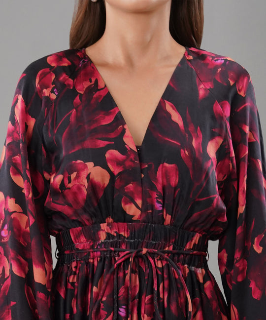 The Anita Floral Co-ord in Linen Satin