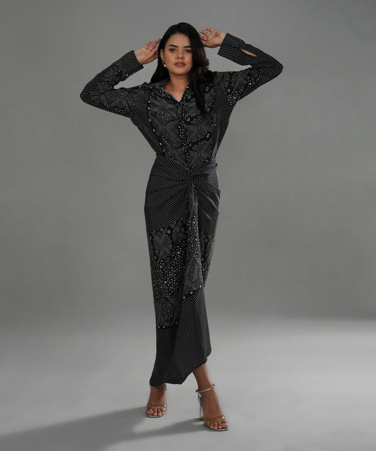 The Julia Printed Drape Co-ord in Crepe