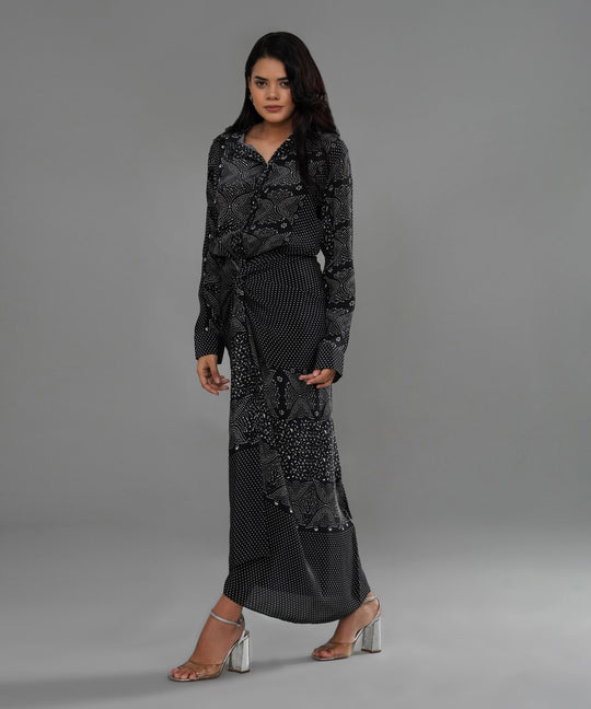 The Julia Printed Drape Co-ord in Crepe