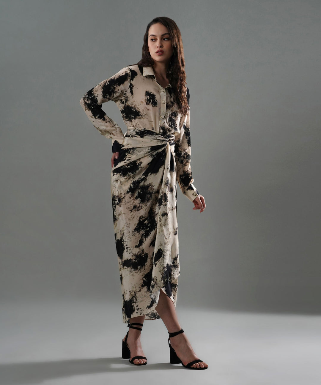 The Vera Printed Drape Co-ord in Crepe