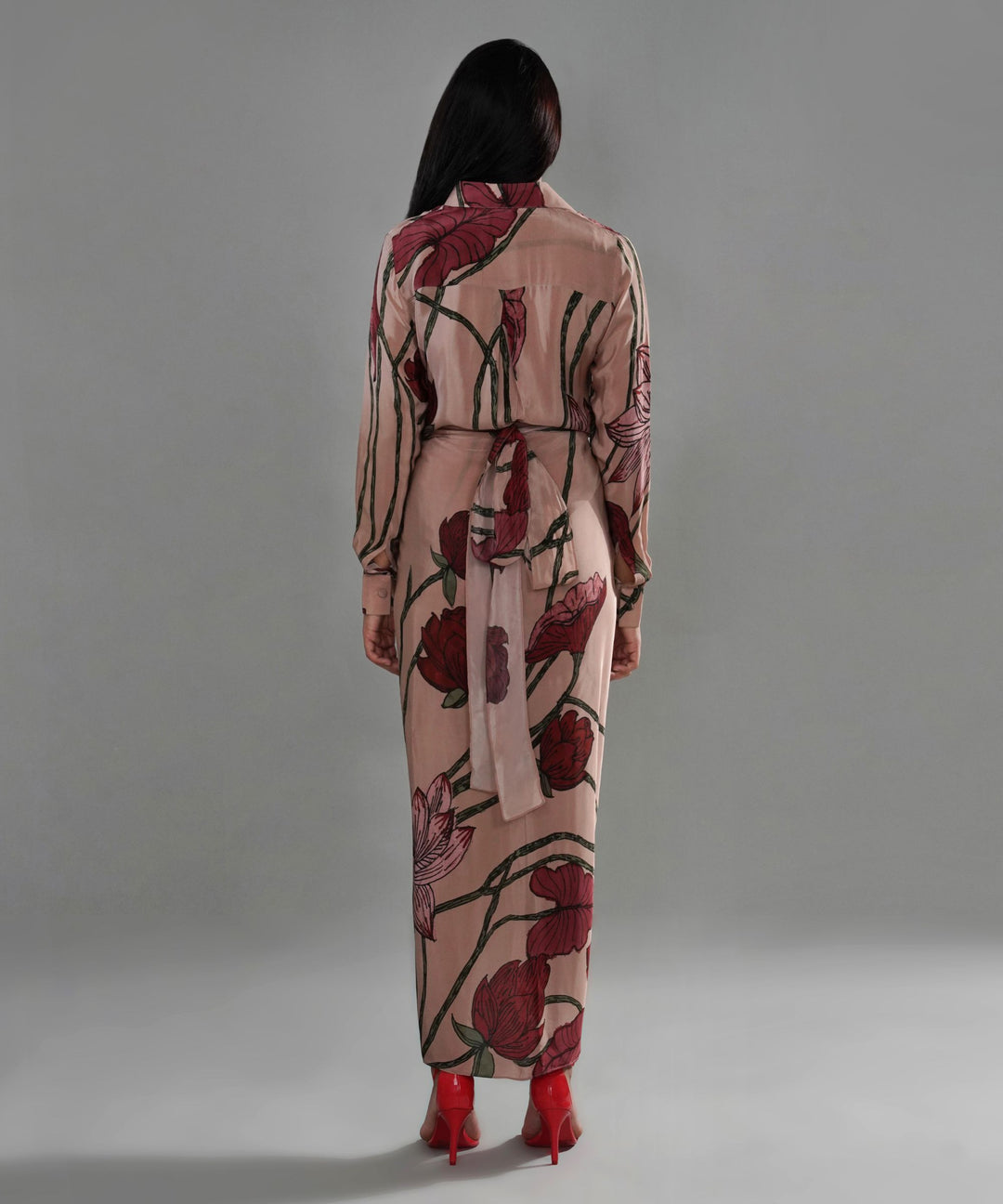 The Amanda Printed Drape Co-ord in Crepe