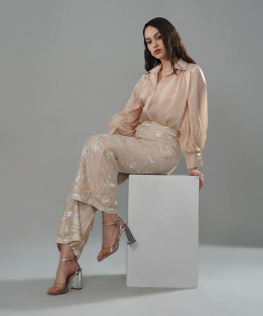 The Mahan Co-ord Set in Beige