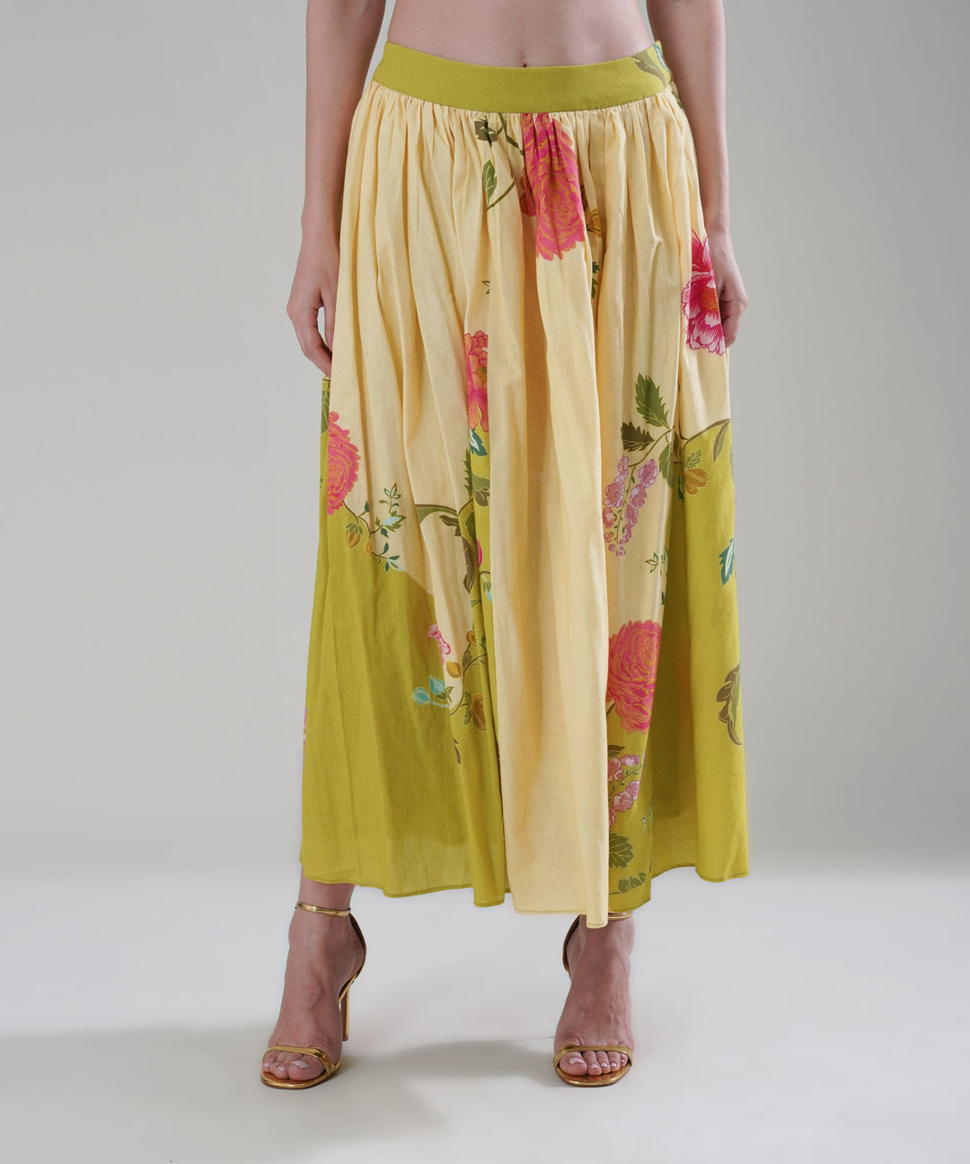 The Cyra Printed Waistcoat Co-ord in Linen