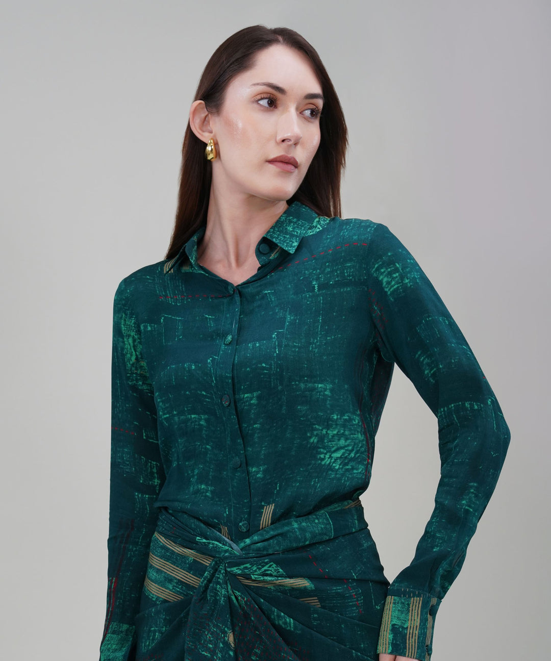 The Diana Printed Drape Co-ord in Crepe