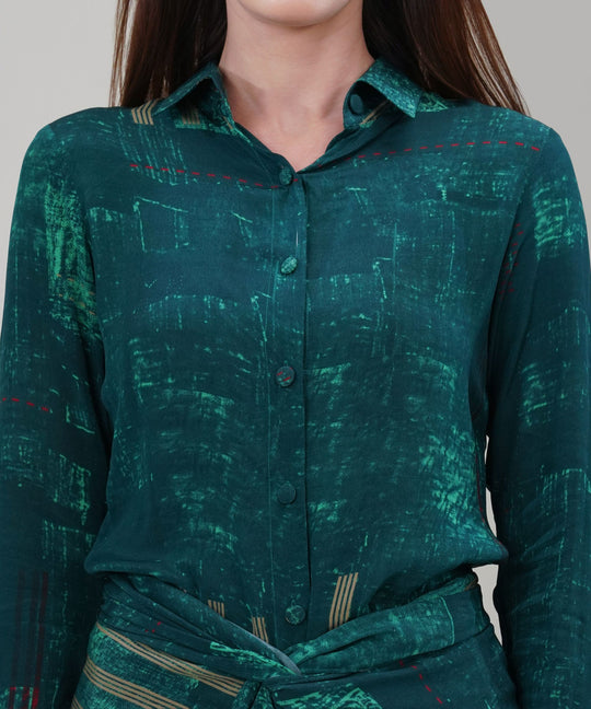 The Diana Printed Drape Co-ord in Crepe