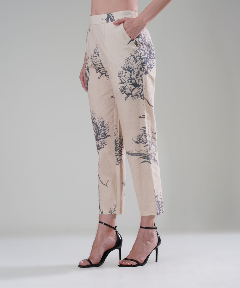 The Camilla Printed Co-ord Set in Linen