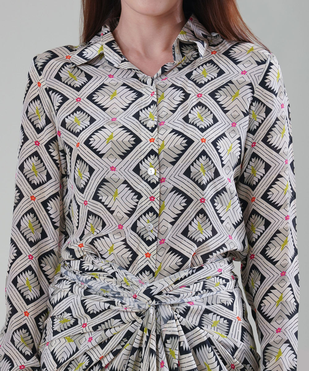 The Hannah Printed Drape Co-ord in Crepe