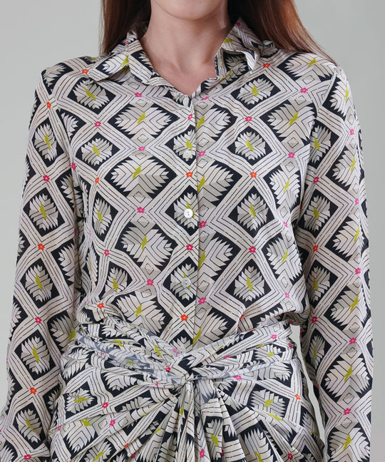 The Hannah Printed Drape Co-ord in Crepe