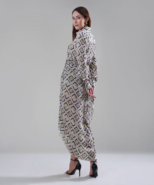 The Hannah Printed Drape Co-ord in Crepe