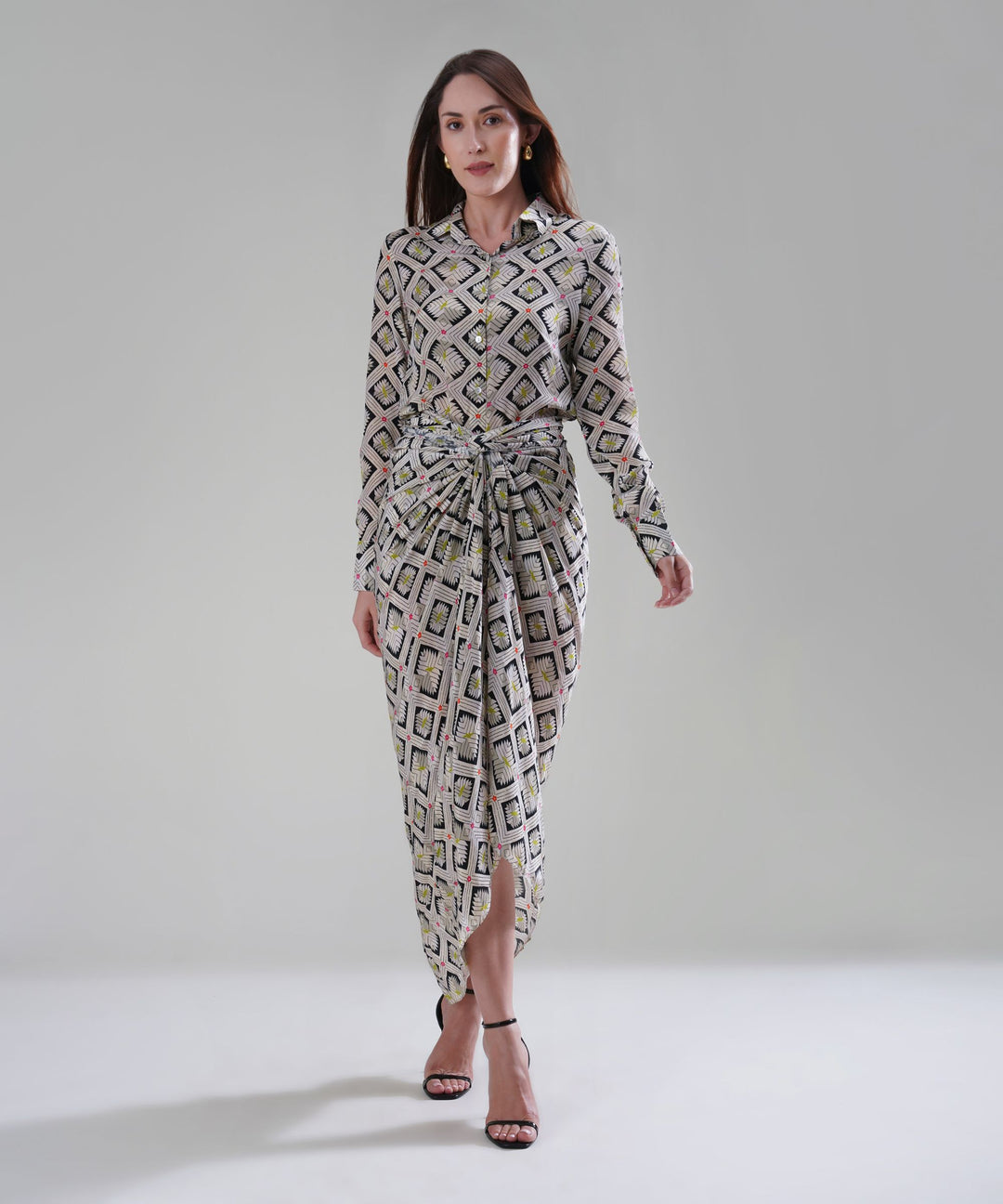 The Hannah Printed Drape Co-ord in Crepe