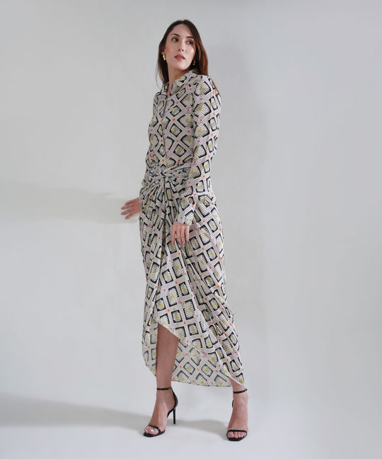 The Hannah Printed Drape Co-ord in Crepe
