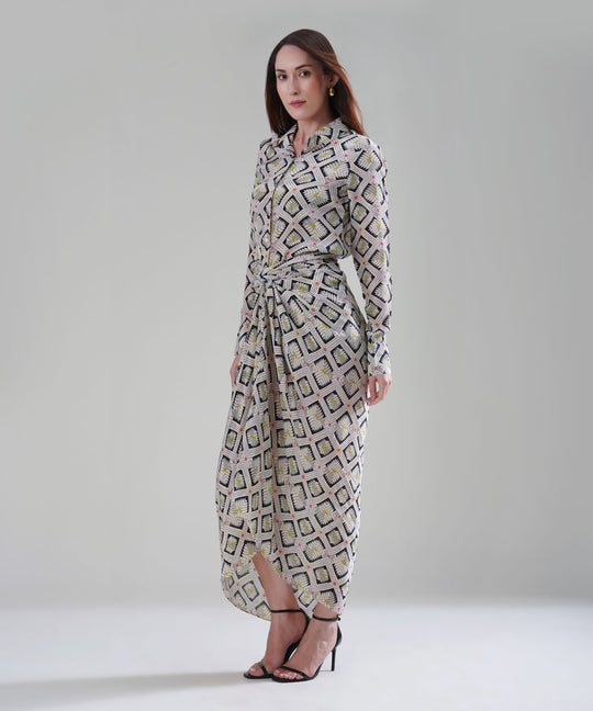 The Hannah Printed Drape Co-ord in Crepe