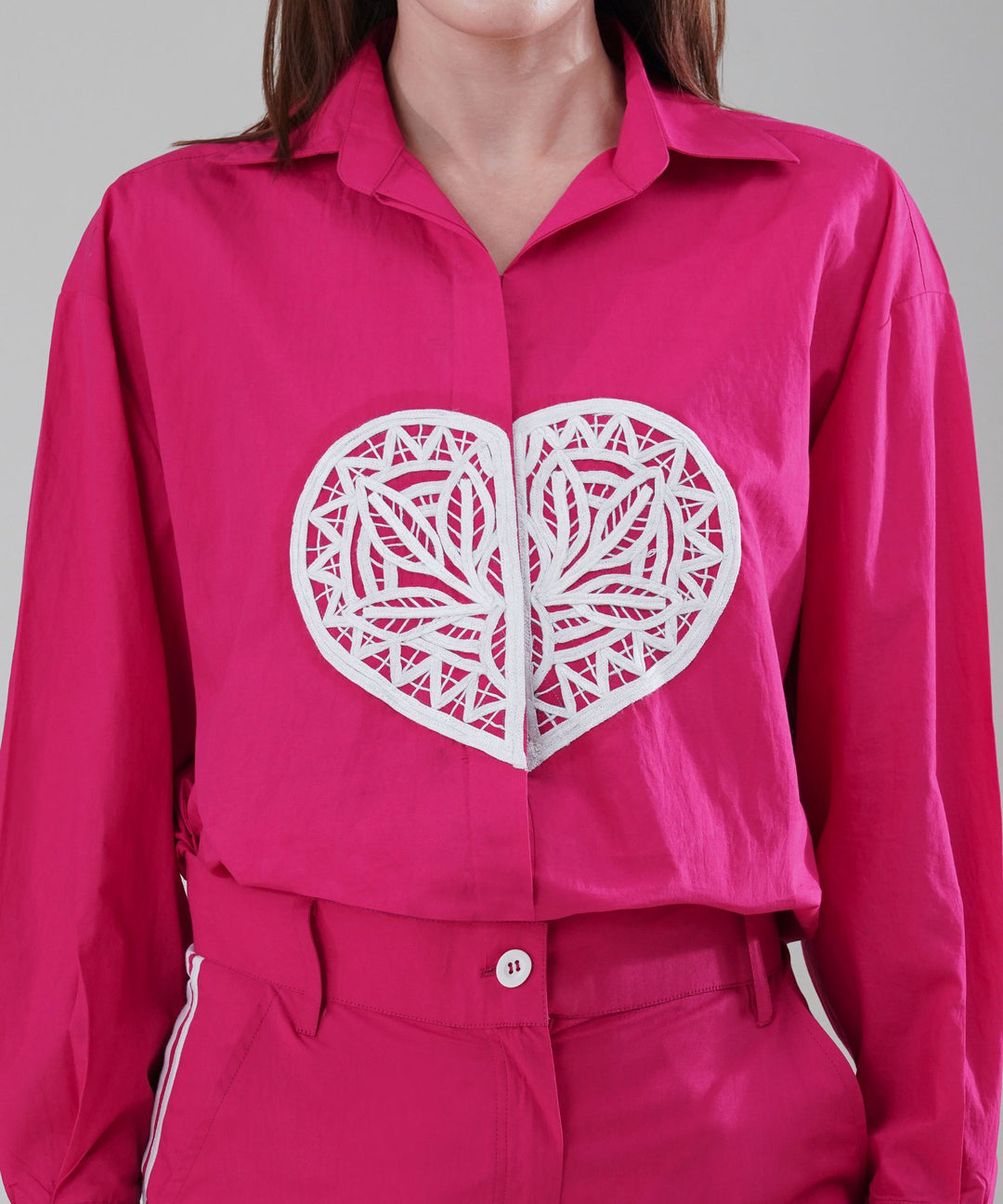 The Dil Poplin Co-ord Set in Pink
