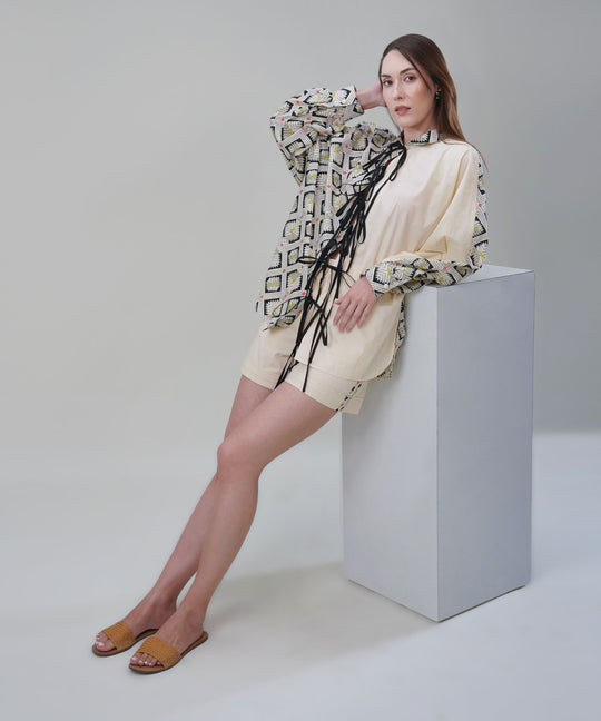 The Hannah Printed Tie Up Co-ord Set