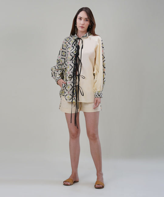 The Hannah Printed Tie Up Co-ord Set