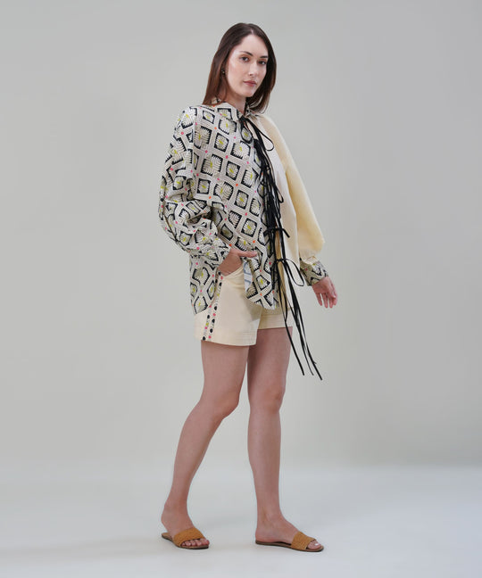 The Hannah Printed Tie Up Co-ord Set