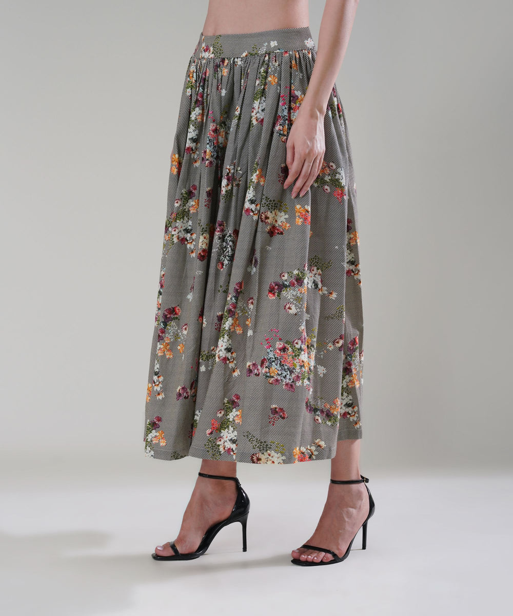 The Aurora Printed Waistcoat Co-ord Set in Linen