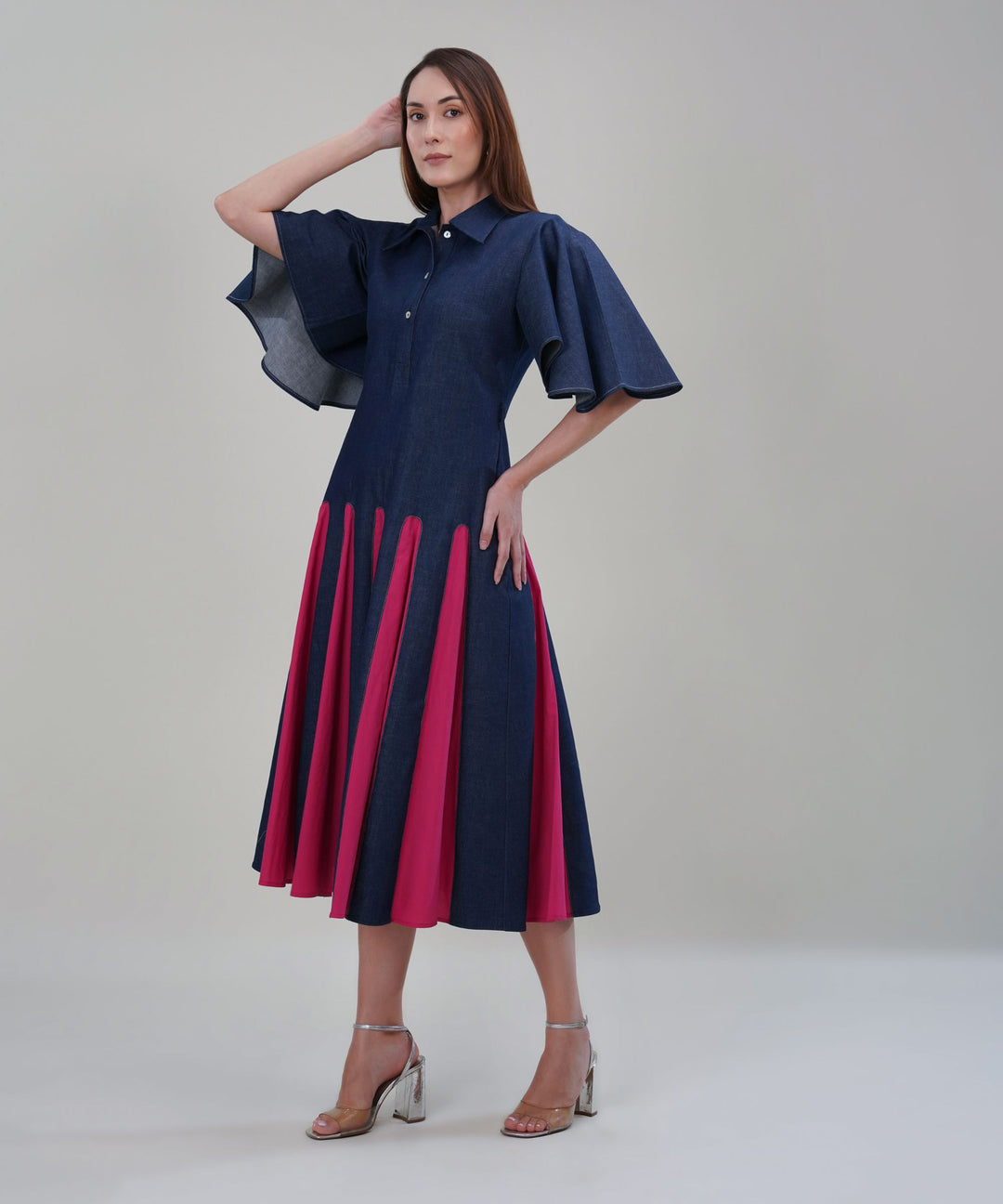 The Eve Maxi Dress in Denim