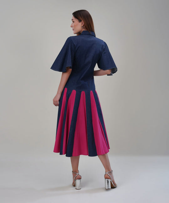 The Eve Maxi Dress in Denim