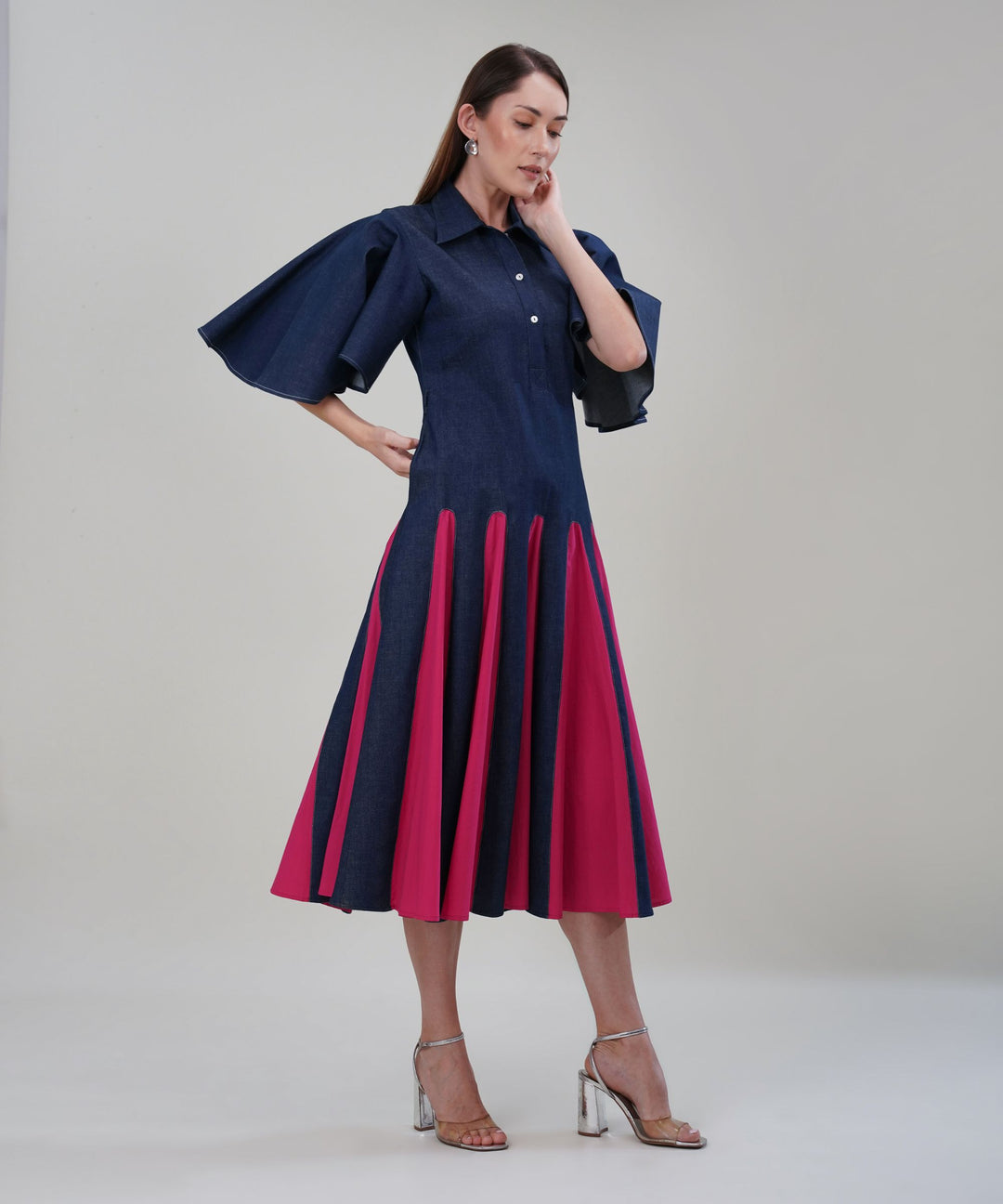 The Eve Maxi Dress in Denim