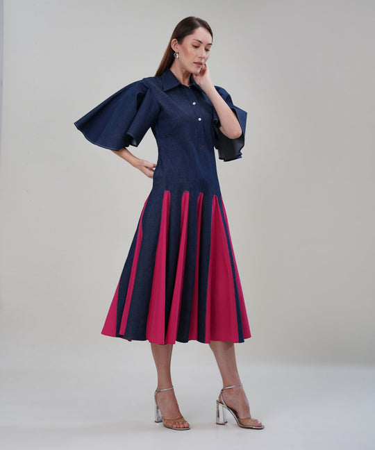 The Eve Maxi Dress in Denim