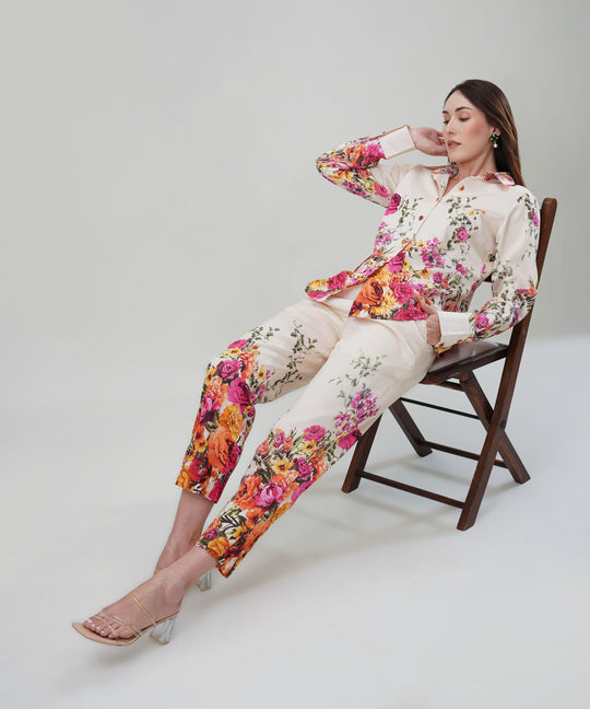 The Esther Co-ord Set in Chanderi