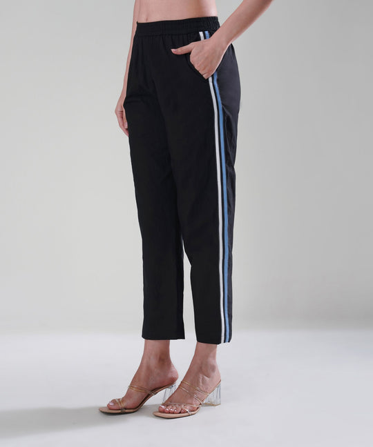 The Aayah Black Co-ord in Poplin
