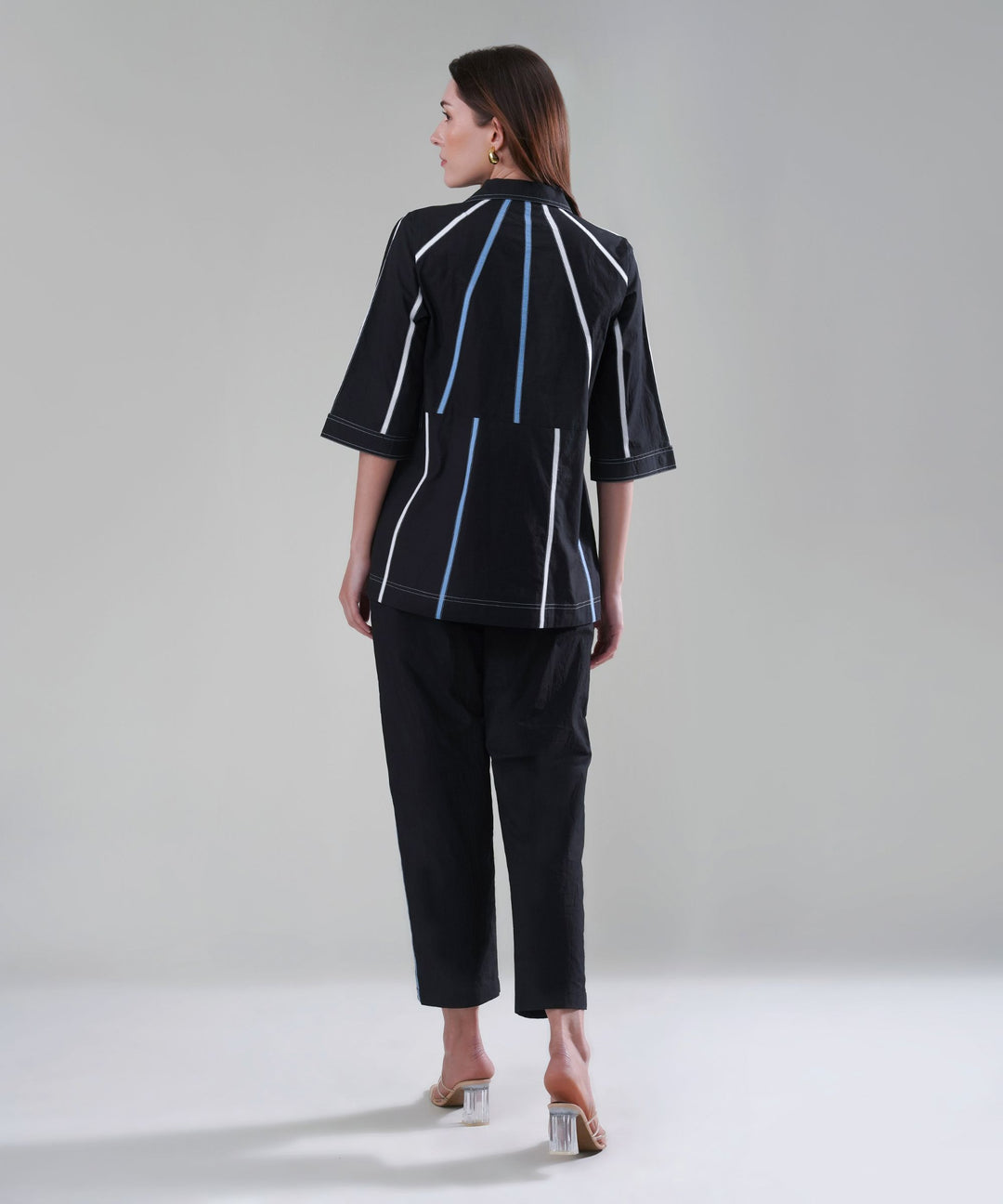 The Aayah Black Co-ord in Poplin