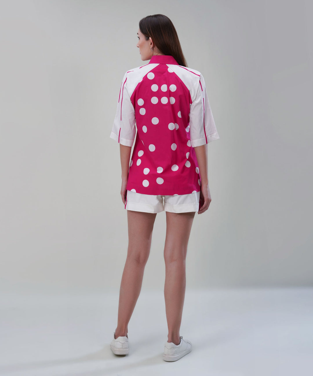 The Afza Pink Co-ord in Poplin