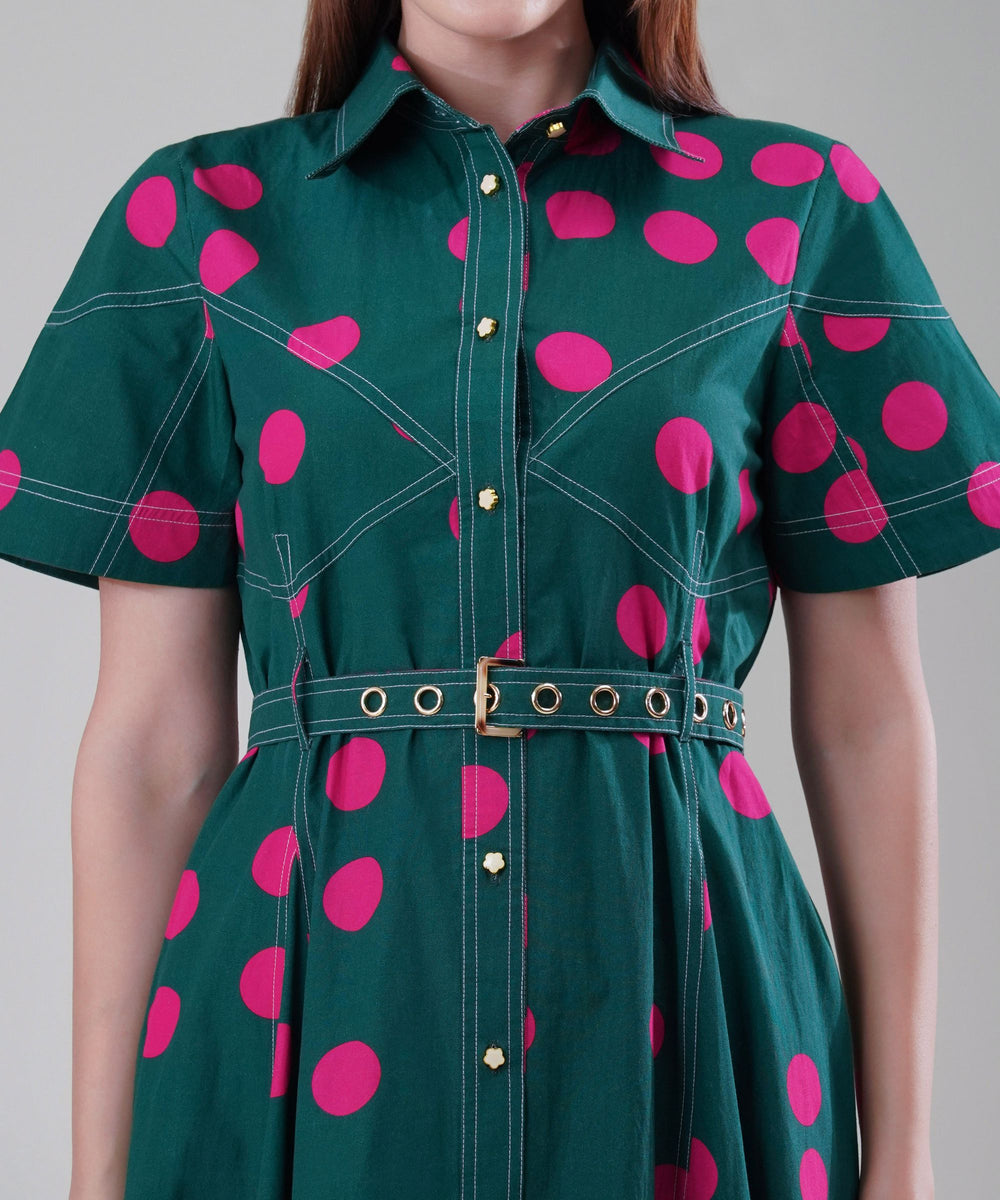 The Verte Poplin Dress