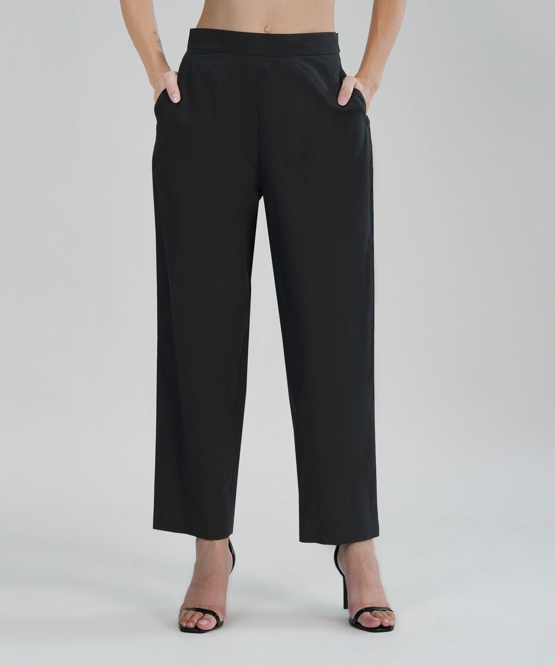 The Dil Poplin Co-ord in Black