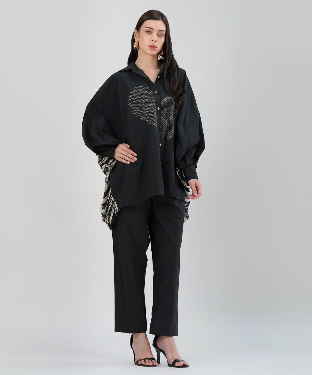 The Dil Poplin Co-ord in Black