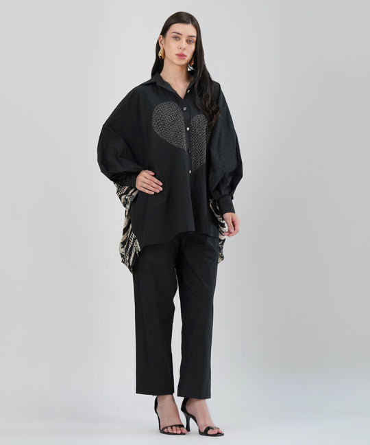 The Dil Poplin Co-ord in Black
