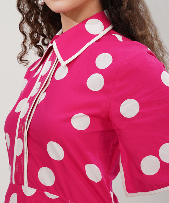 The Afza Poplin Midi Dress