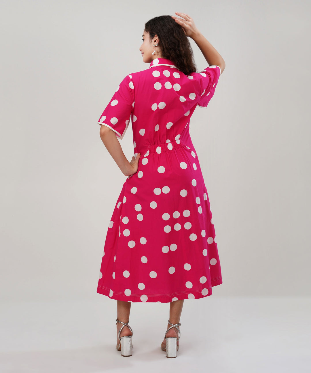 The Afza Poplin Midi Dress