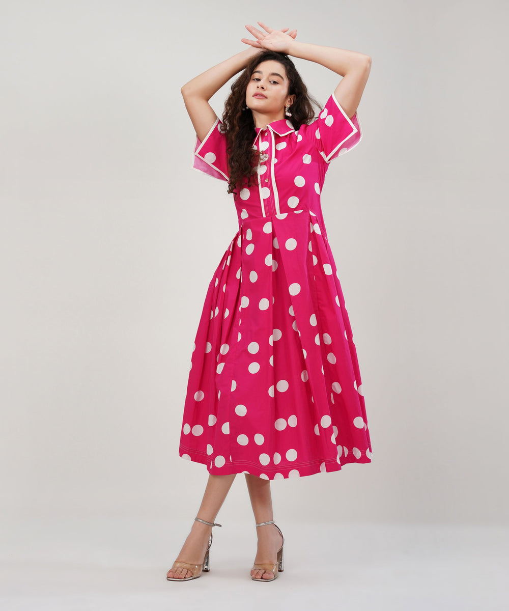 The Afza Poplin Midi Dress