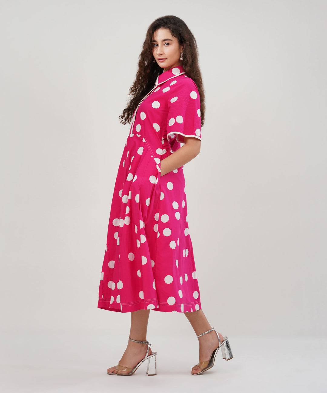The Afza Poplin Midi Dress
