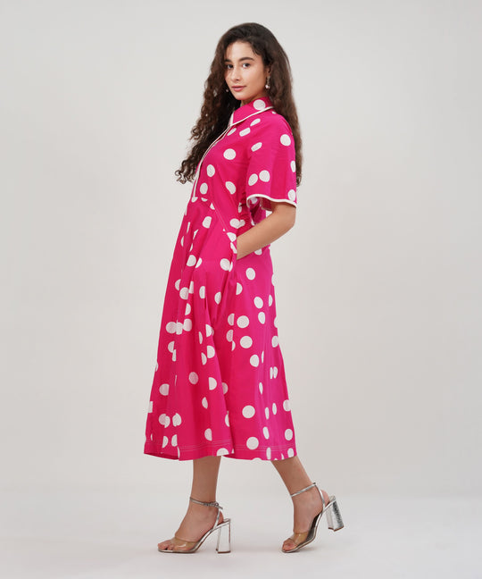 The Afza Poplin Midi Dress