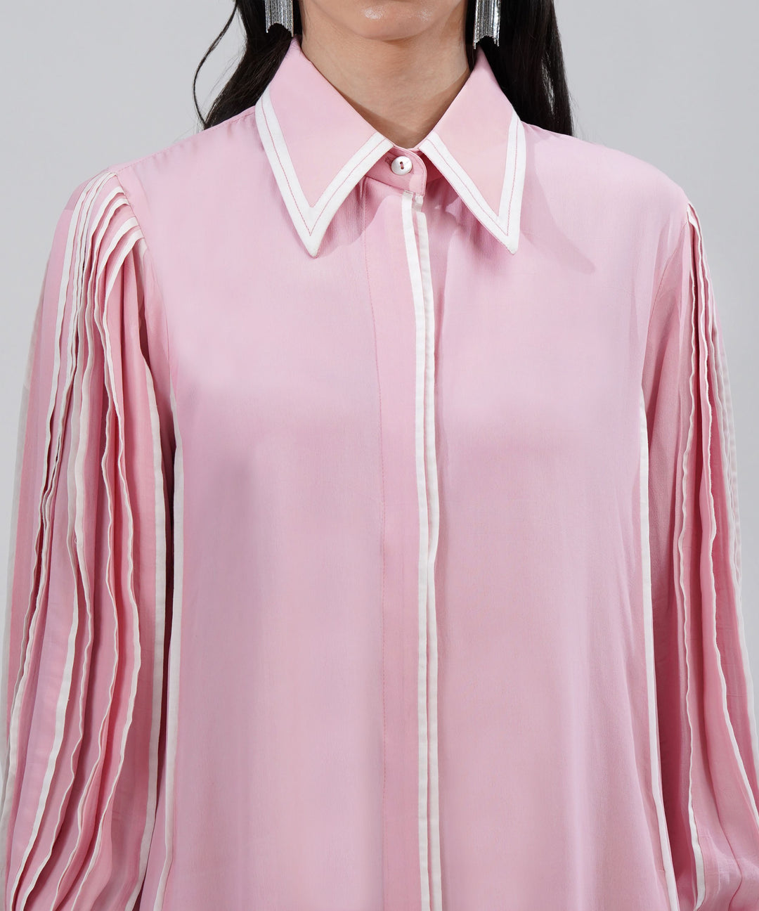 The Iris Dress in Pale Pink